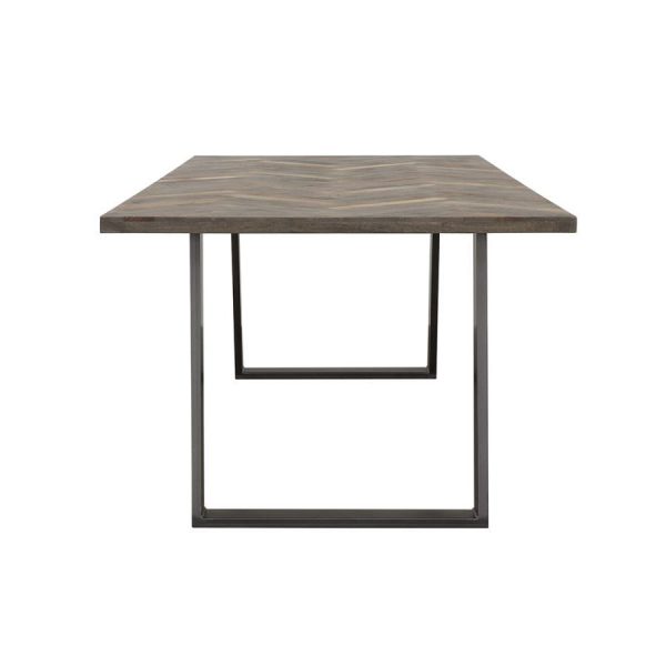 Misty - Solid Wood Dining Table - Gray Sheesham Fashion