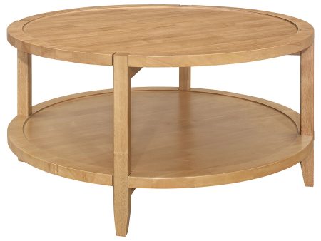 Camillo - Round Solid Wood Coffee Table - Maple Online