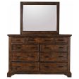 Elk Grove - 9-Drawer Dresser With Mirror - Vintage Bourbon Online now