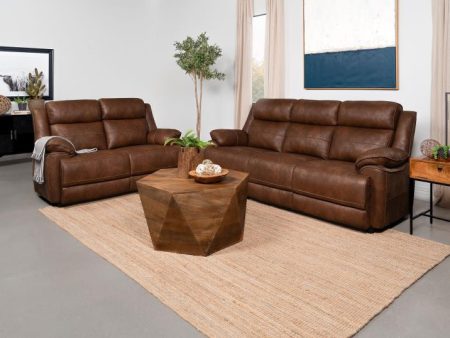 Ellington - Upholstered Padded Arm Sofa Set Online Sale