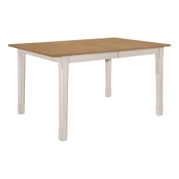 Kirby - Extension Leaf Dining Table - Rustic Off White Online Sale