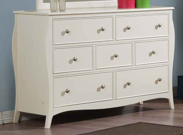 Dominique - 7-Drawer Dresser - Cream White on Sale