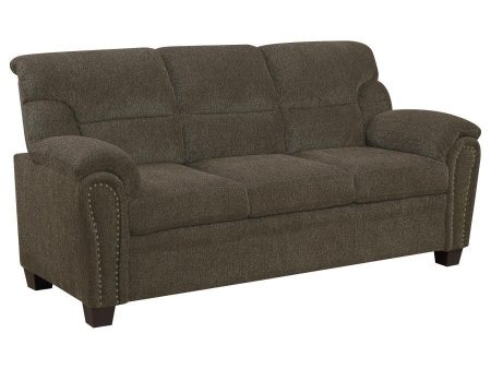 Clementine - Upholstered Padded Arm Sofa Cheap