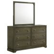 Gran Park - 6-Drawer Dresser And Mirror - Dark Cocoa Supply