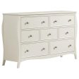 Dominique - 7-Drawer Dresser - Cream White on Sale