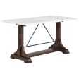 Aldrich - Marble Top Counter Height Dining Table - White Online now