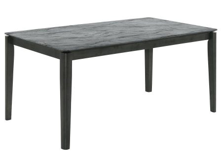 Stevie - Rectangular Faux Marble Top Dining Table Online