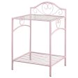 Massi - Metal 1-Shelf Nightstand - Powder Pink For Discount