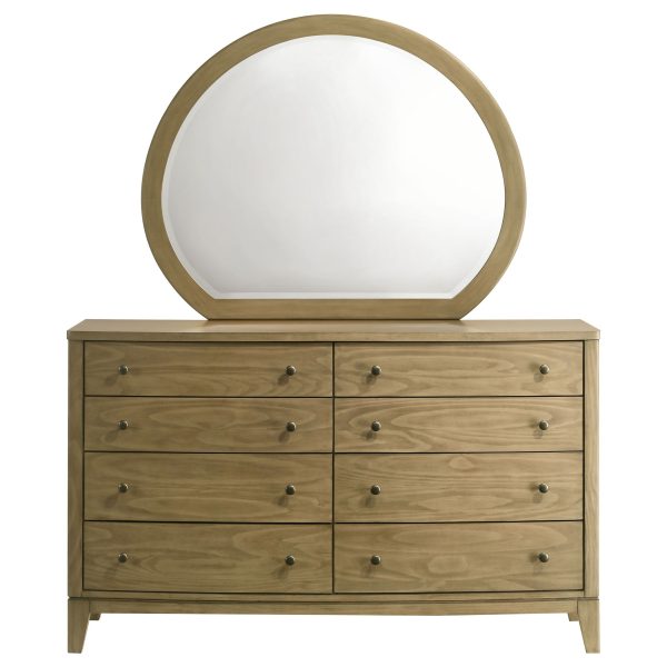 Granada - 8-Drawer Dresser And Mirror - Natural Pine For Sale