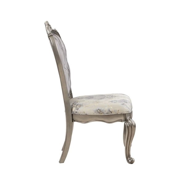 Ariadne - Side Chair (Set of 2) - Velvet & Antique Platinum Hot on Sale