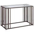 Adri - Glass Top Entryway Sofa Console Table Online