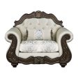 Pierce - Chair With Pillow - Beige Fabric & Cherry Finish Online Sale