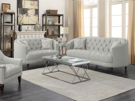 Avonlea - Upholstered Sloped Arm Sofa Set Fabric on Sale