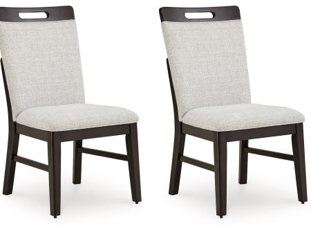 Neymorton - Light Gray   Brown - Dining Upholstered Side Chair (Set of 2) Online Hot Sale