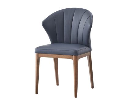 Seraphyne - Side Chair (Set of 2) - Slate & Walnut Sale