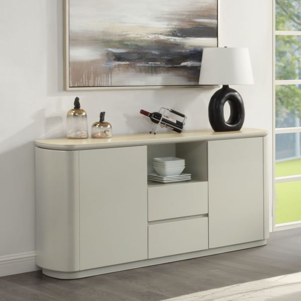 Ingram - Server - Ceramic Top & Light Gray Finish Supply