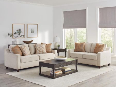 Christine - Upholstered Sloped Arm Sofa Set Sale