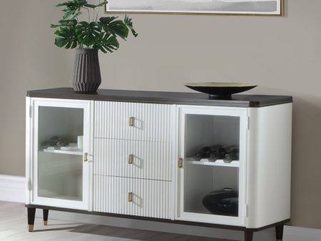 Carena - Server - White & Brown Finish Sale