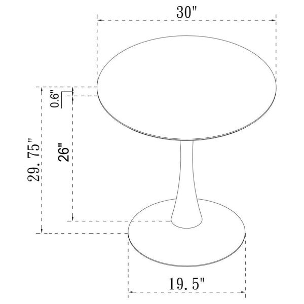 Arkell - Round Faux Marble Top Dining Table Online now