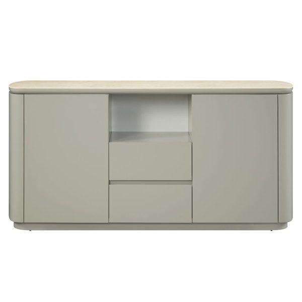 Ingram - Server - Ceramic Top & Light Gray Finish Supply