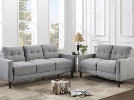 Bowen - Upholstered Track Arm Tufted Sofa Set Discount