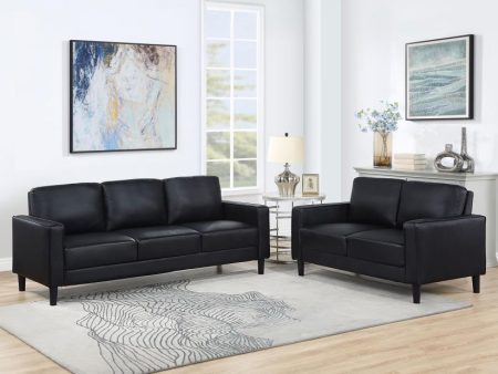 Ruth - Upholstered Track Arm Sofa Set Fashion