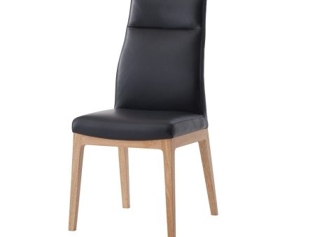 Raquan - Side Chair (Set of 2) - Black & Walnut Online Sale