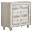 Antonella - Upholstered 3-Drawer Nightstand Online Sale