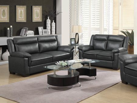 Arabella - Upholstered Padded Arm Sofa Set on Sale