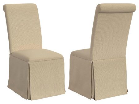 Shawna - Upholstered Skirted Dining Chair (Set of 2) Online now