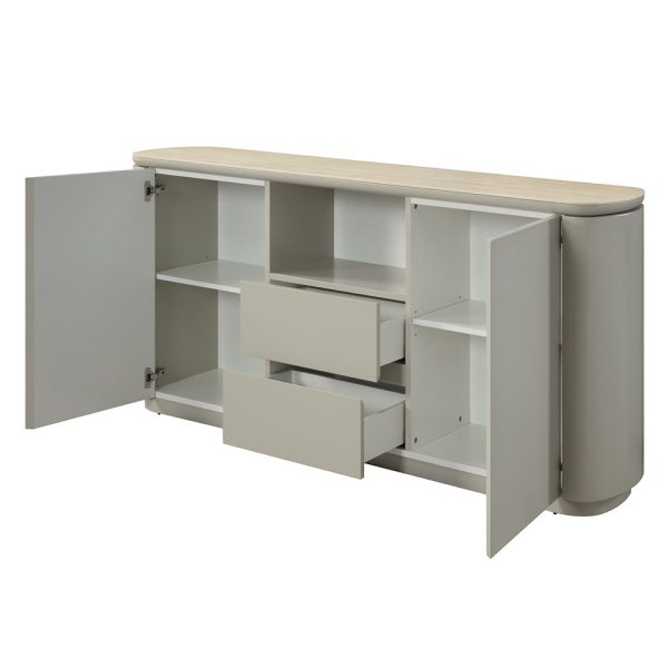 Ingram - Server - Ceramic Top & Light Gray Finish Supply