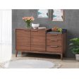 Bevis - Server - Green & Walnut Discount