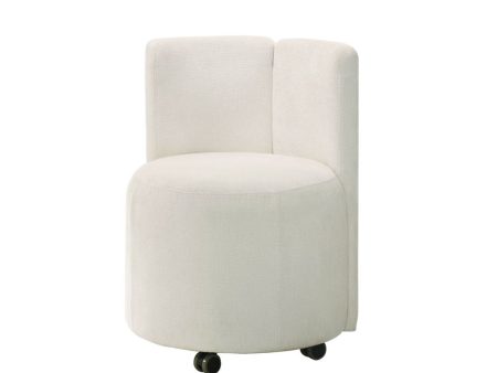 Blayde - Side Chair With Swivel (Set of 2) - White Fabric Online now