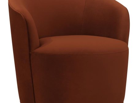 Joyce - Upholstered Barrel Back Swivel Chair For Discount