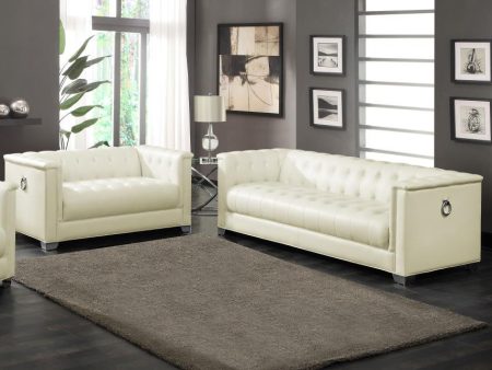 Chaviano - Upholstered Track Arm Sofa Set Online now