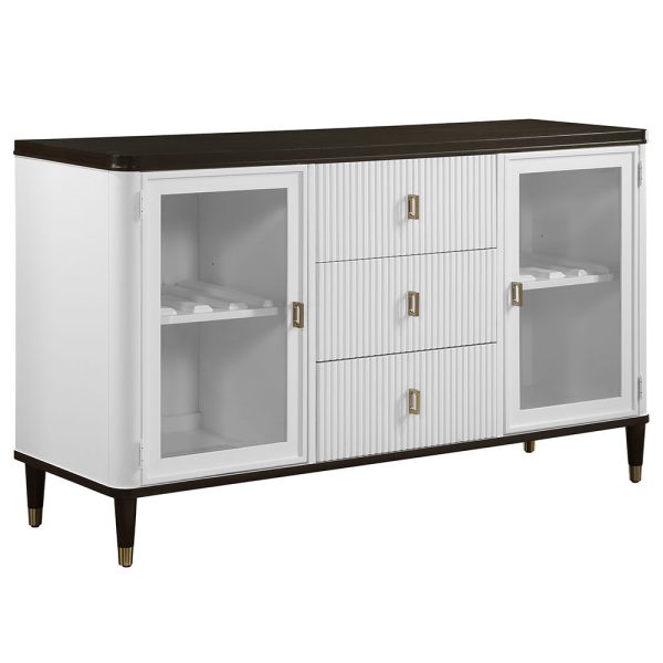 Carena - Server - White & Brown Finish Sale